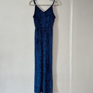 Co&Co Blue Velvet Jumpsuit M‎